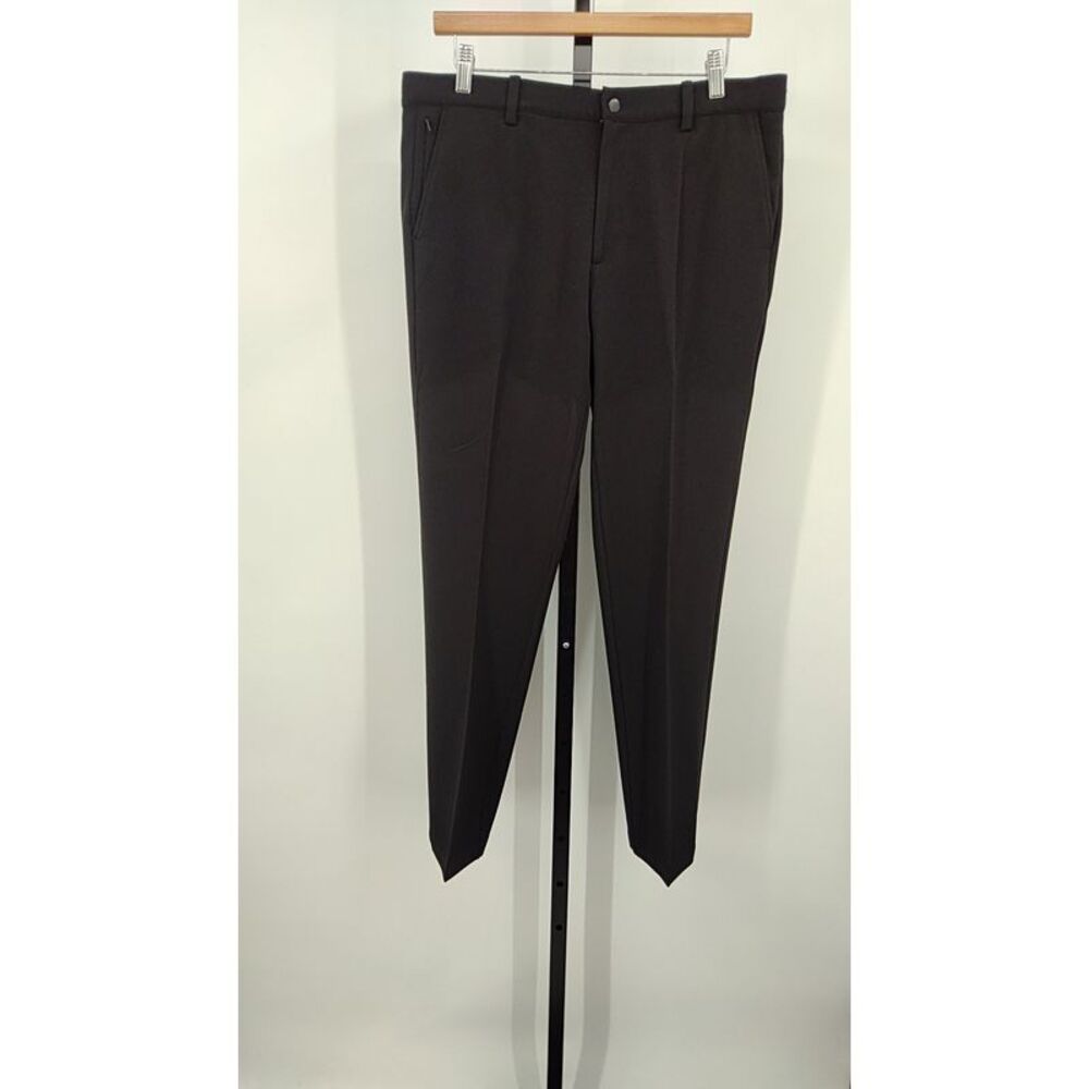 Quince Men Ultra Stretch 24/7 Smart Chinos Athletic Tapered Black Pants 32